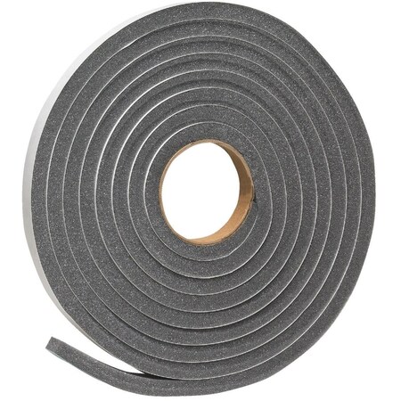 All-Source 3/4in. W x 1/2in. T x 17' L Charcoal Foam Weatherstrip Tape L346DI